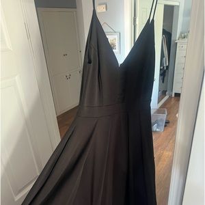 Black ball gown